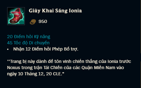 Giày Khai Sáng Ionia
