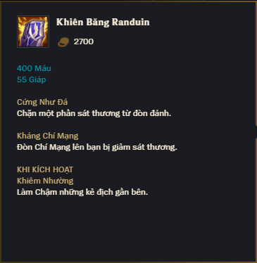 Khiên Băng Randuin Khiên Băng Randuin