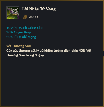 Lời Nhắc Tử Vong Lời Nhắc Tử Vong