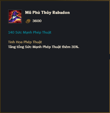 Mũ Phù Thủy Rabadon Mũ Phù Thủy Rabadon