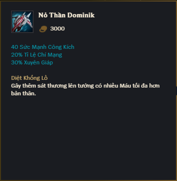 Nỏ Thần Dominik Nỏ Thần Dominik